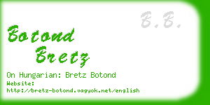 botond bretz business card